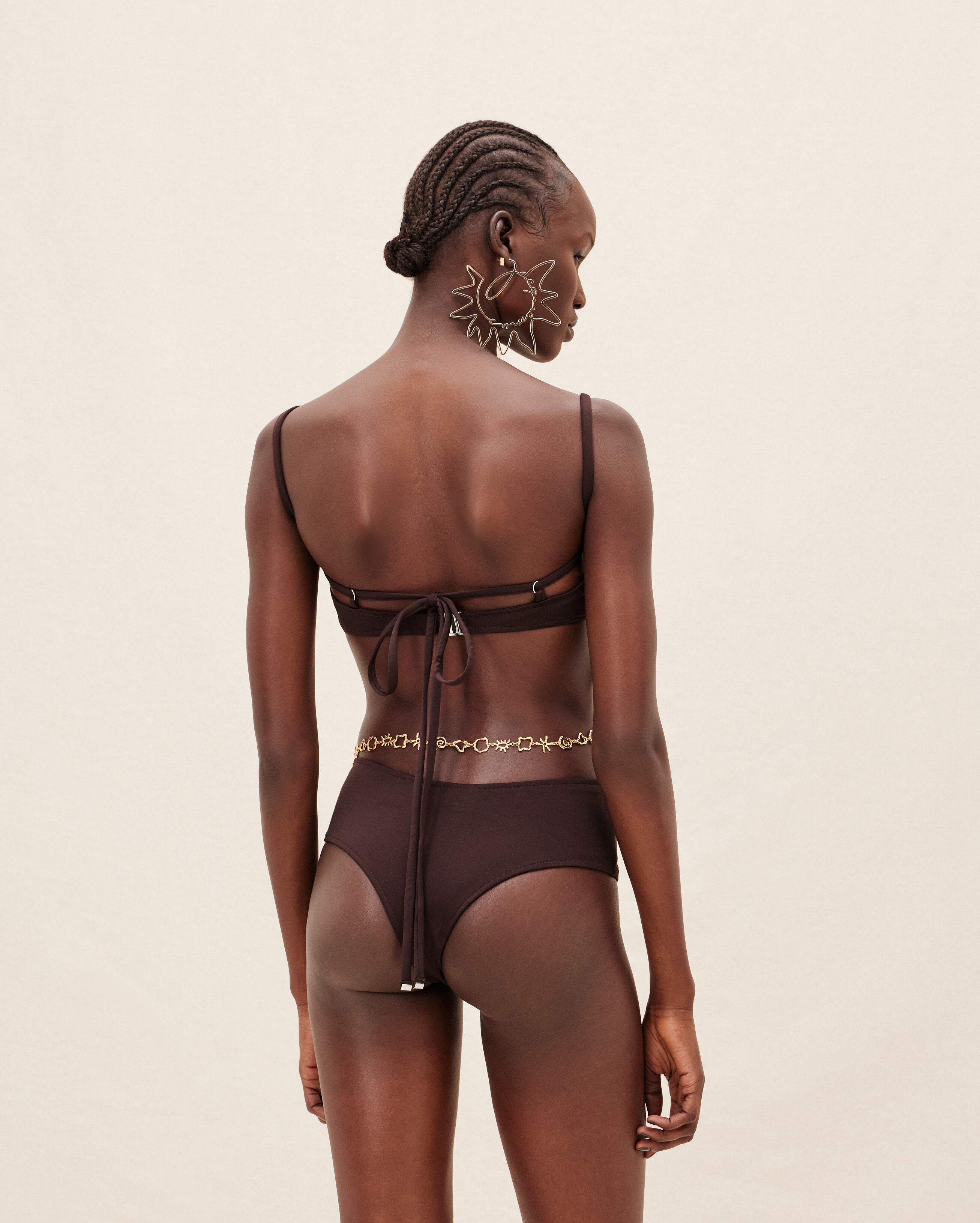 Le bas de maillot Aouro dark brown LE RAPHIA JACQUEMUS