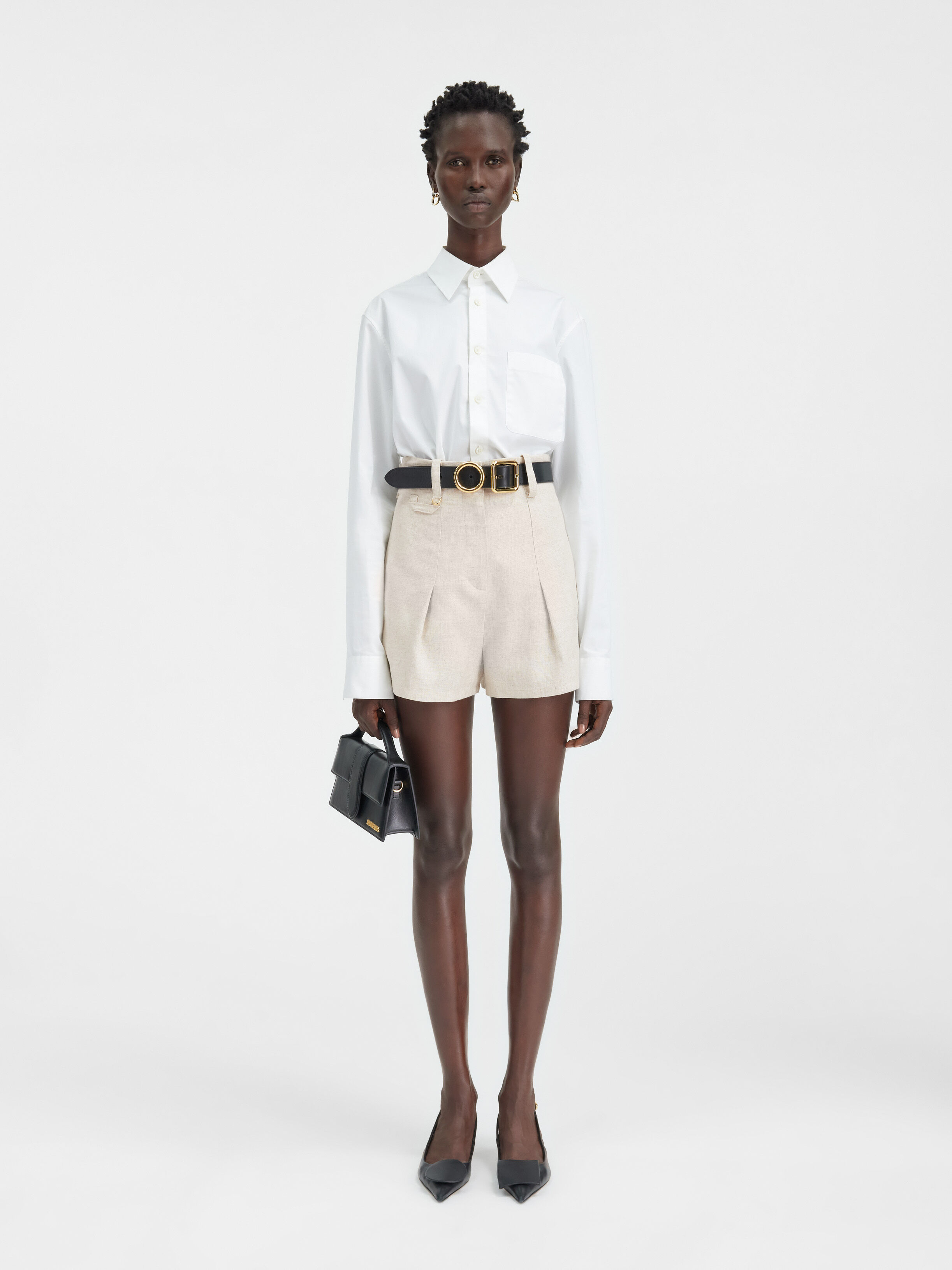 Jacquemus 2025 beige shorts